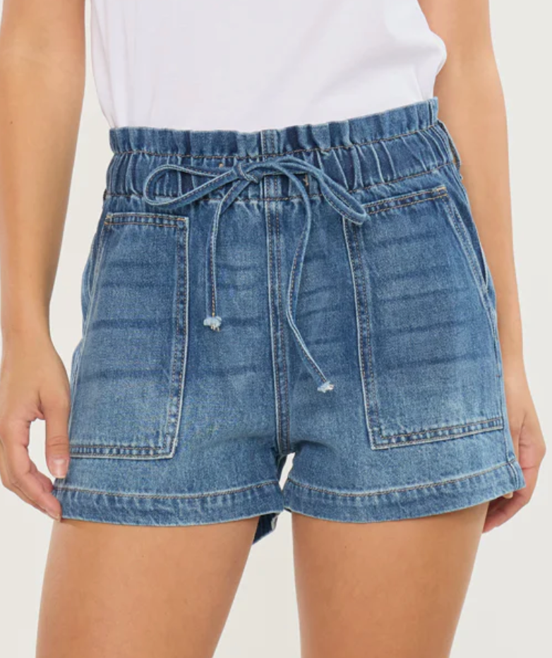 KanCan Maisy Elastic Waist Shorts