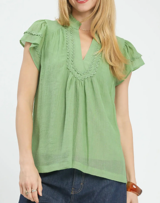Sweet Subtle Sage Top