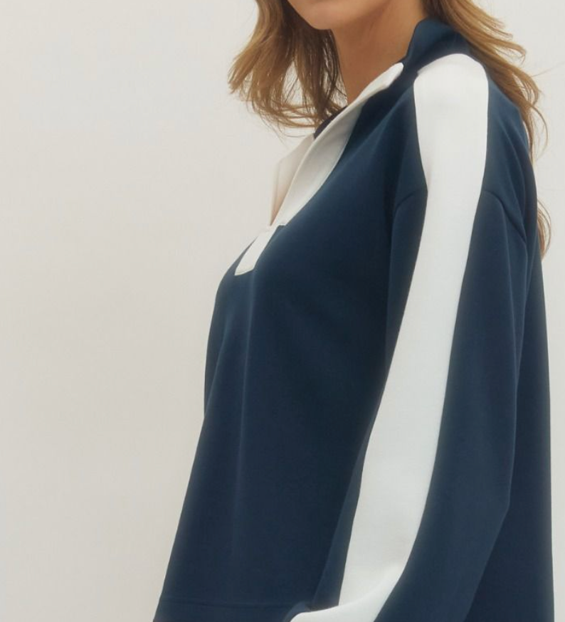 Set To Jet Pant Set in Navy