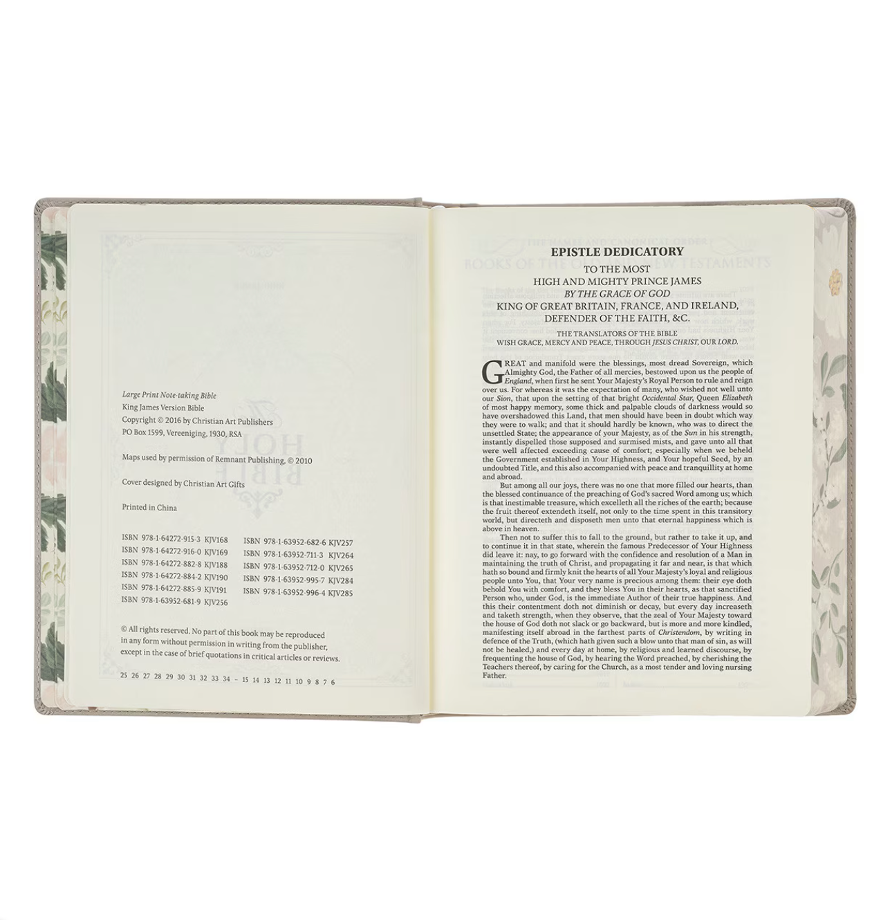 KJV Large Note-Taking Bible in Taupe