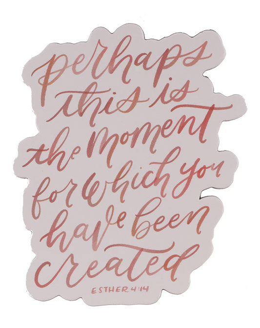 Perhaps This Is The Moment For Which You Were Created Esther 4:14 Magnet