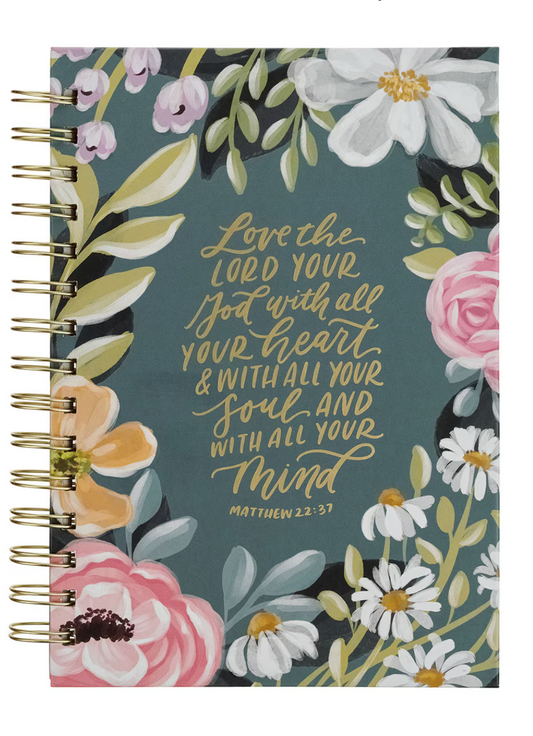 Scripture Verse Floral Spiral Journals