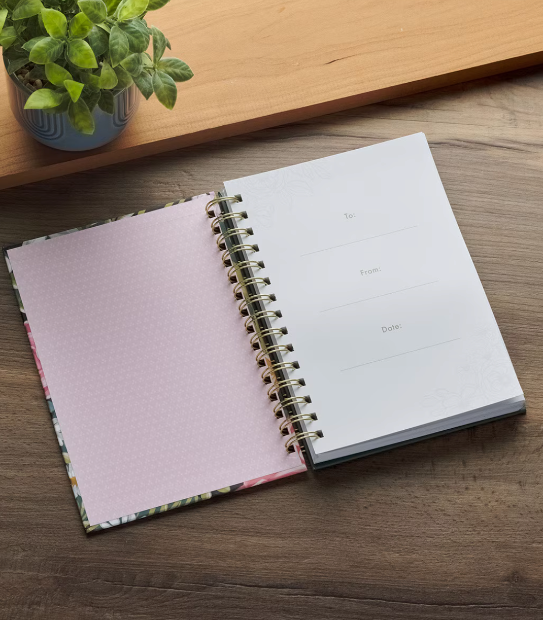 Scripture Verse Floral Spiral Journals