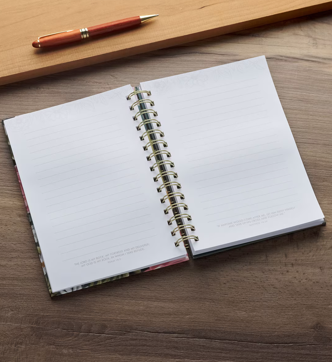 Scripture Verse Floral Spiral Journals