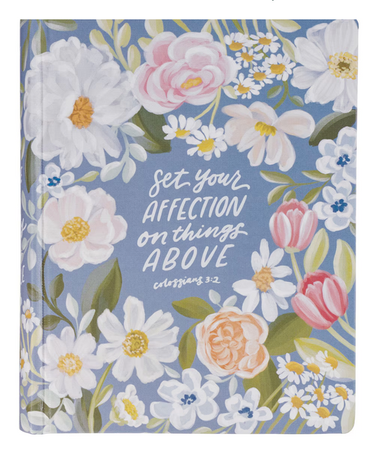 KJV Note-Taking Bible in Blue Floral