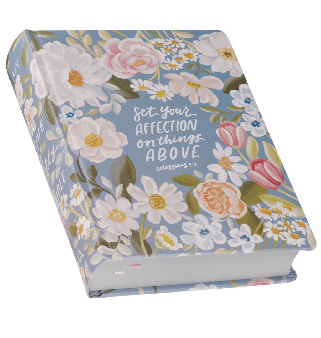 KJV Note-Taking Bible in Blue Floral
