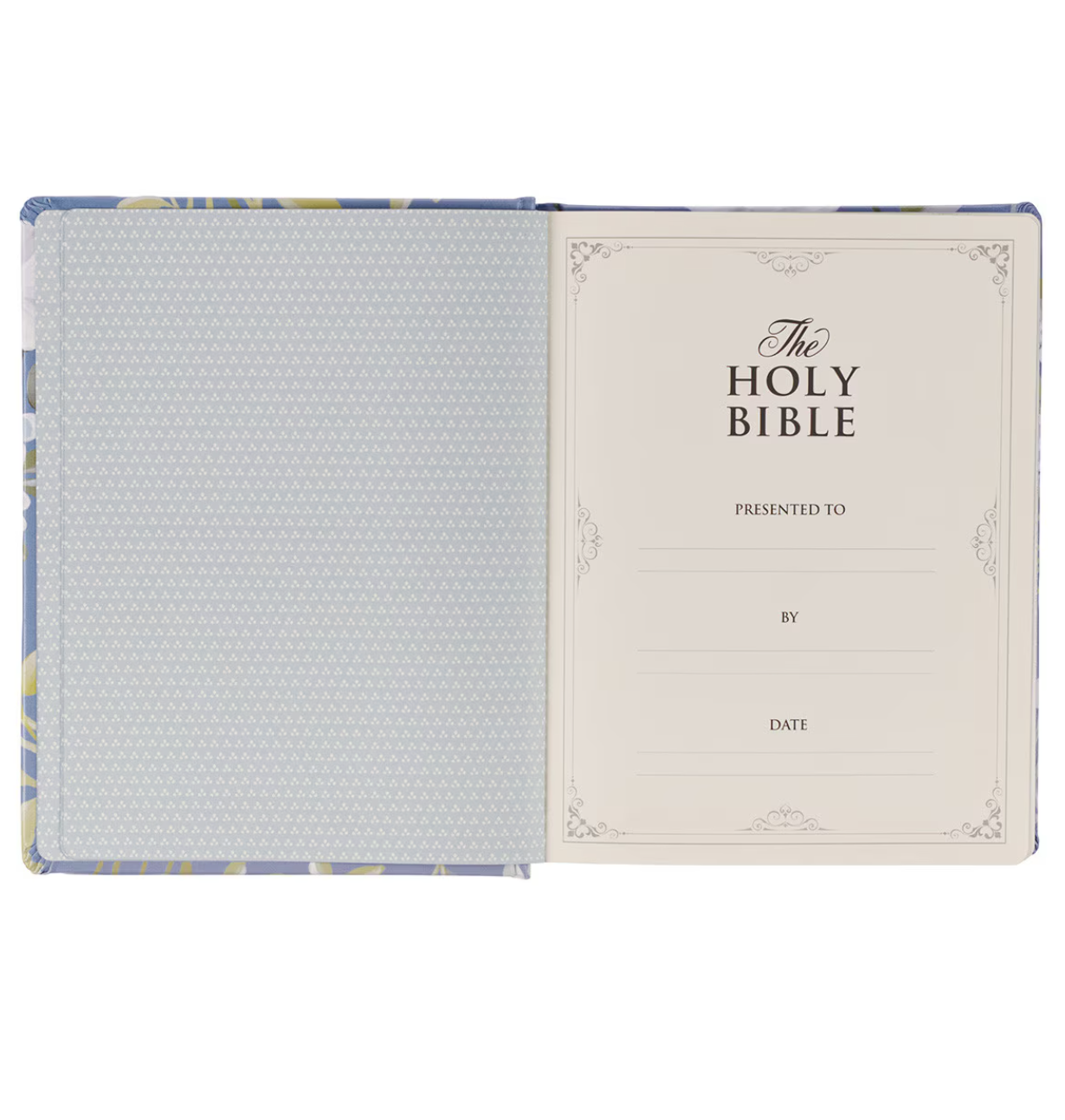 KJV Note-Taking Bible in Blue Floral