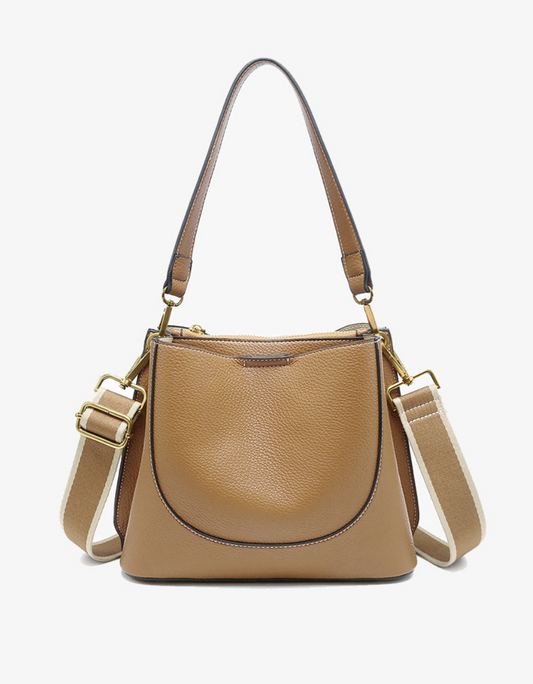 Corinna Bucket Bag in Tan