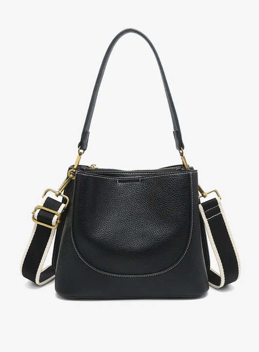 Corinna Bucket Bag in Black