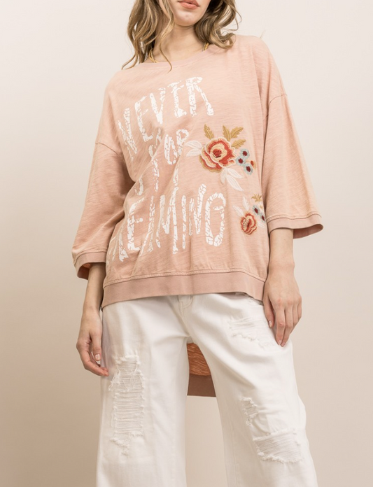 Never Stop Dreaming Tunic Top in Mauve