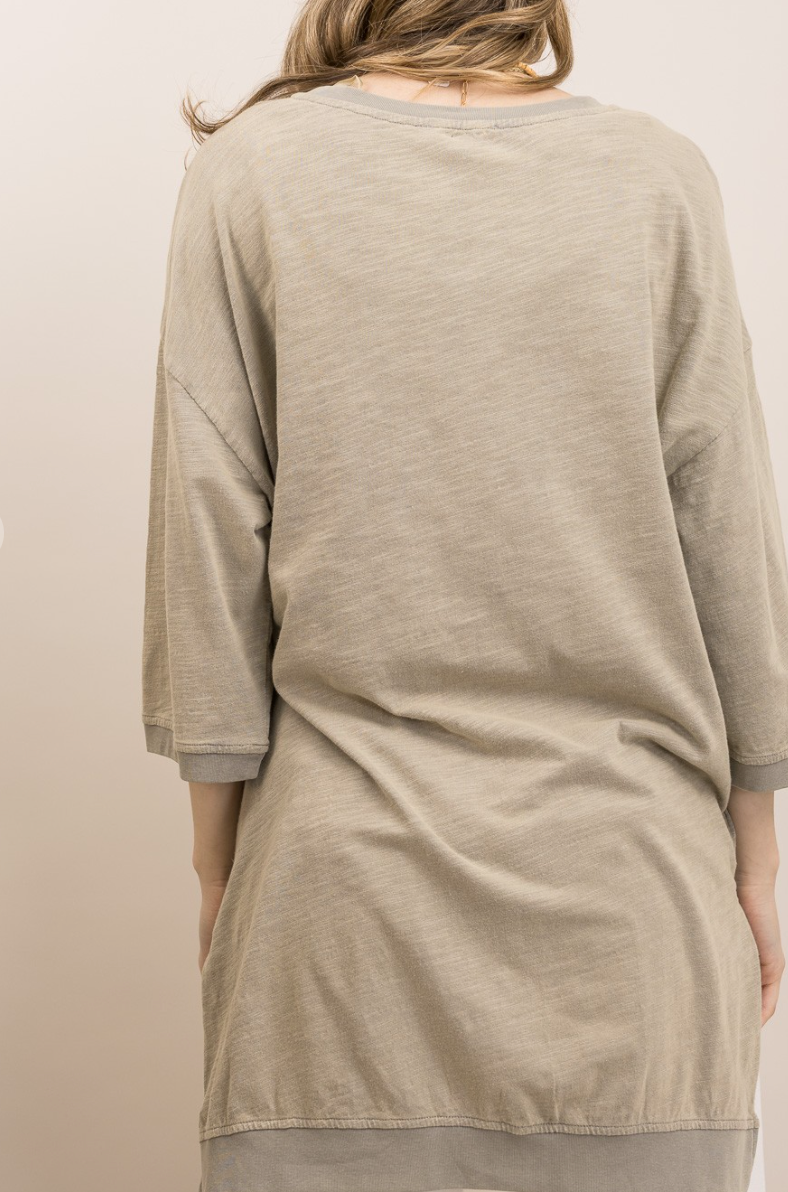 Never Stop Dreaming Tunic Top in Sage