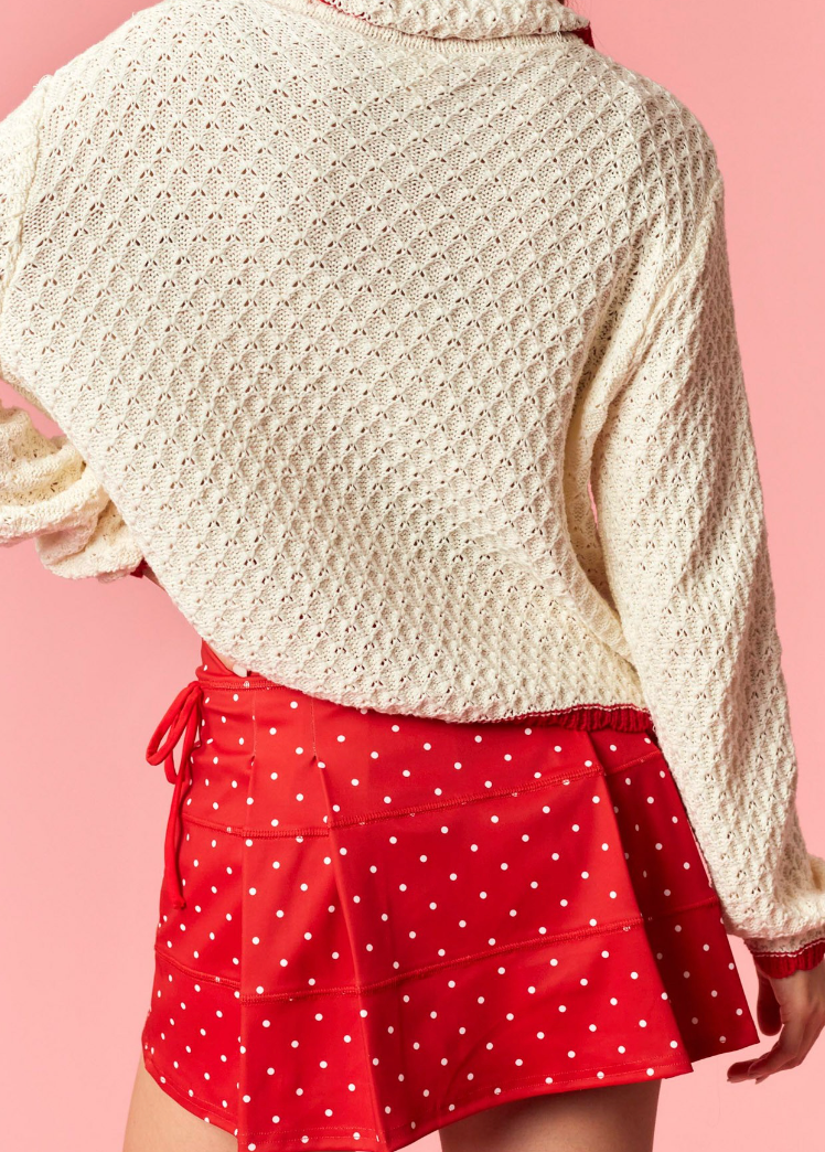 Court Side Charm Polka Dot Skort