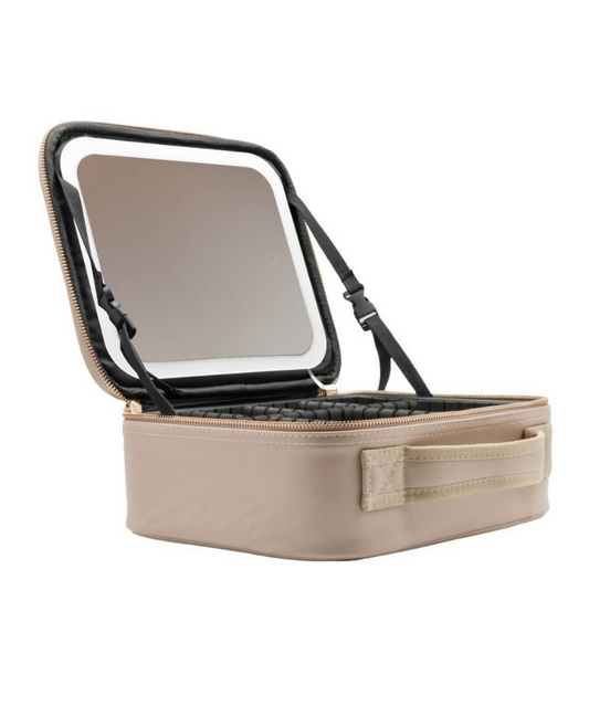 Simply Traveling Makeup Bag in Beige