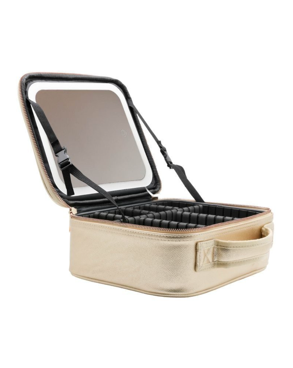 Simply Traveling Makeup Bag in Gold