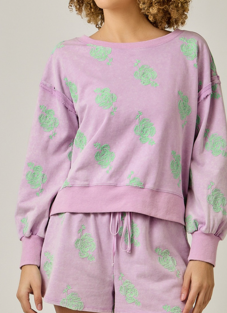 Essential Embroidered Shorts Set