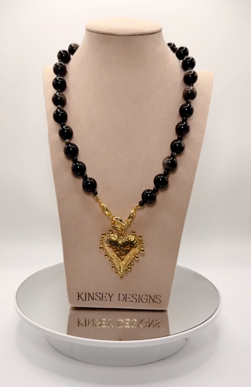 Kinsey Designs Lennon Gemstone Heart Necklace