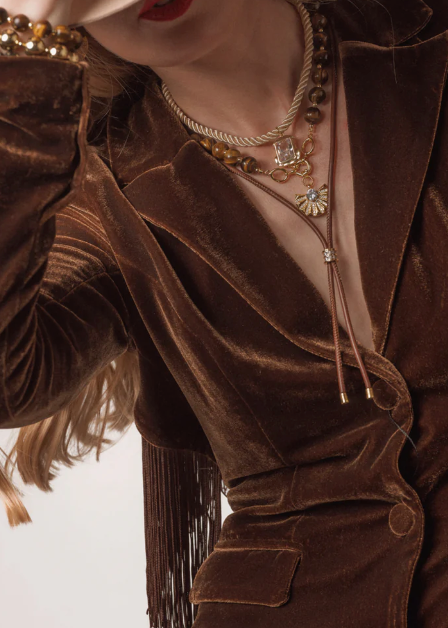 Kinsey Designs Piper Cord Bolo Necklace