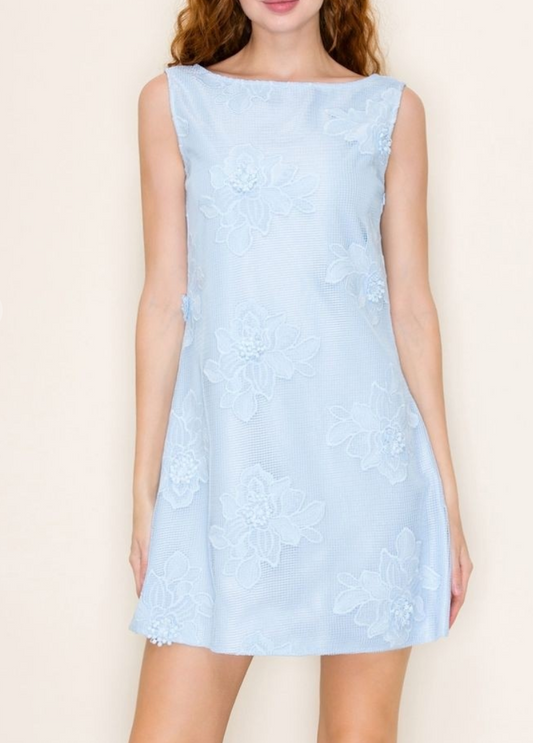 Blooming Floral Dress in Blue