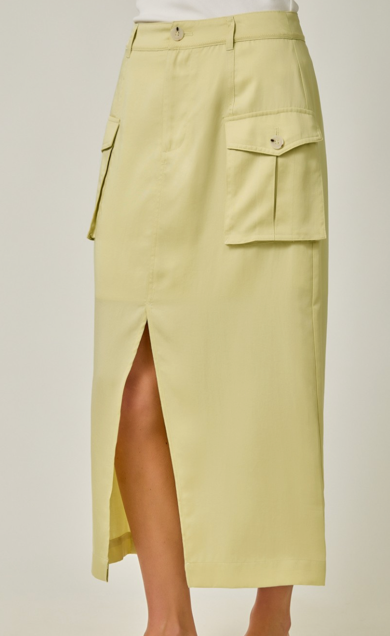Fresh Start Midi Cargo Skirt