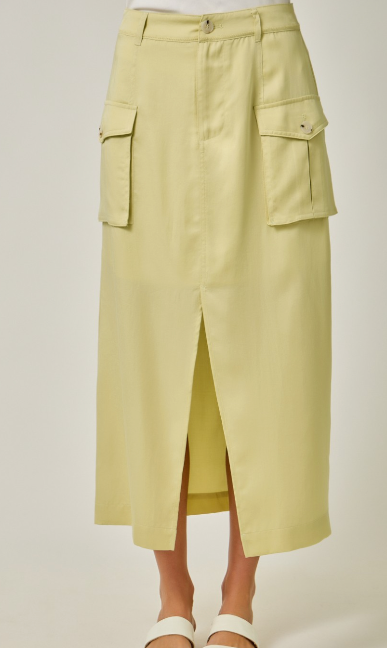 Fresh Start Midi Cargo Skirt