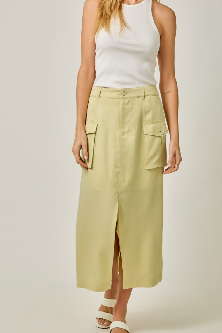 Fresh Start Midi Cargo Skirt