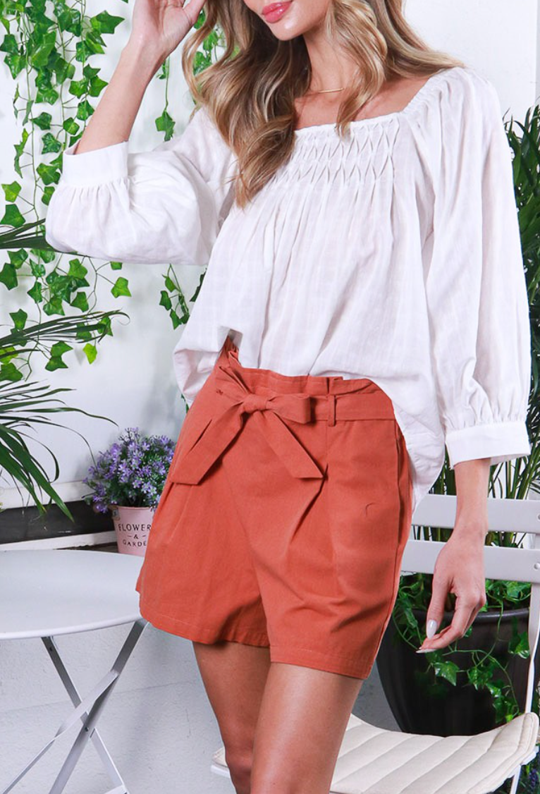 Vacay Ease Top in White