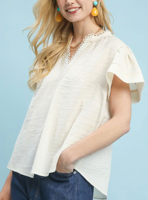 Sweet Season Top in Ecru