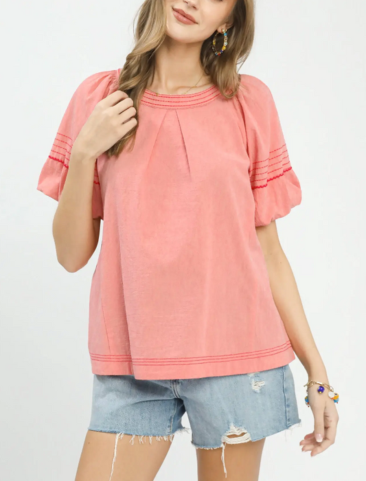 Happy Days Top in Desert Pink