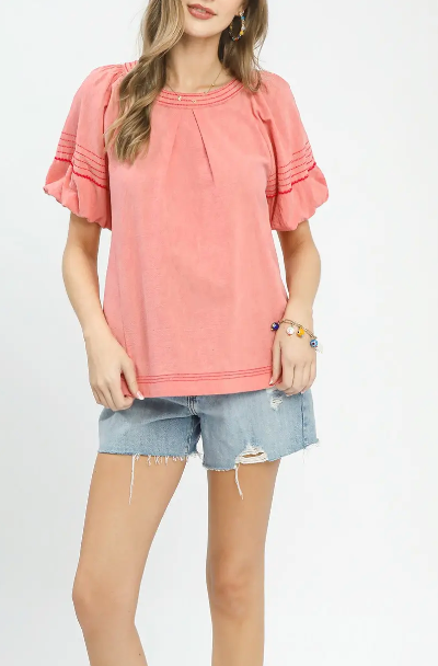 Happy Days Top in Desert Pink