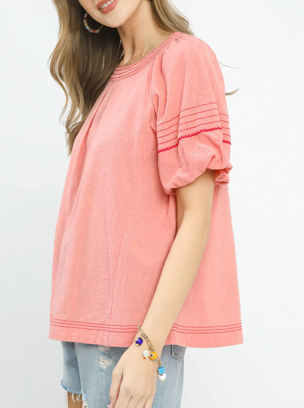 Happy Days Top in Desert Pink