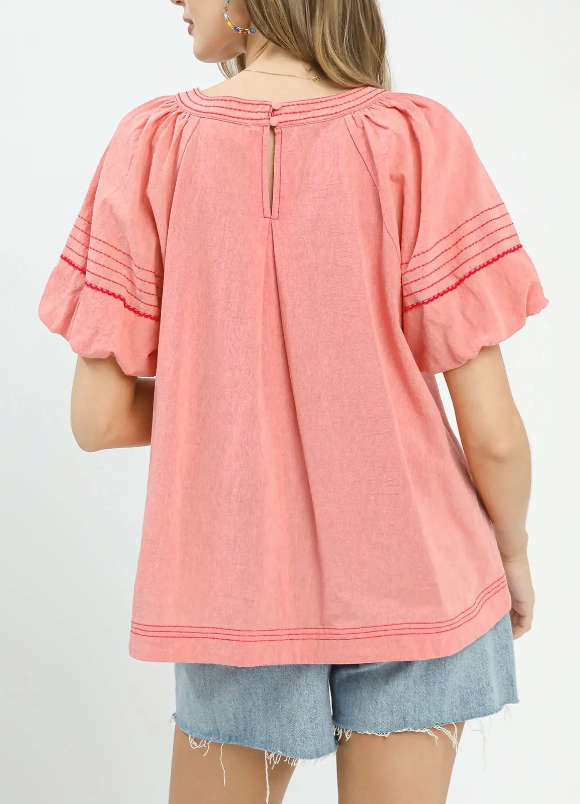 Happy Days Top in Desert Pink