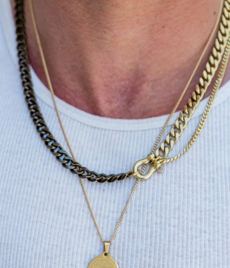 Rachel Nathan Shackle Duo: Smoky Necklace