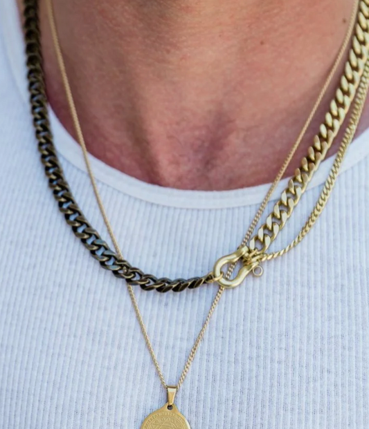 Rachel Nathan Shackle Duo: Smoky Necklace