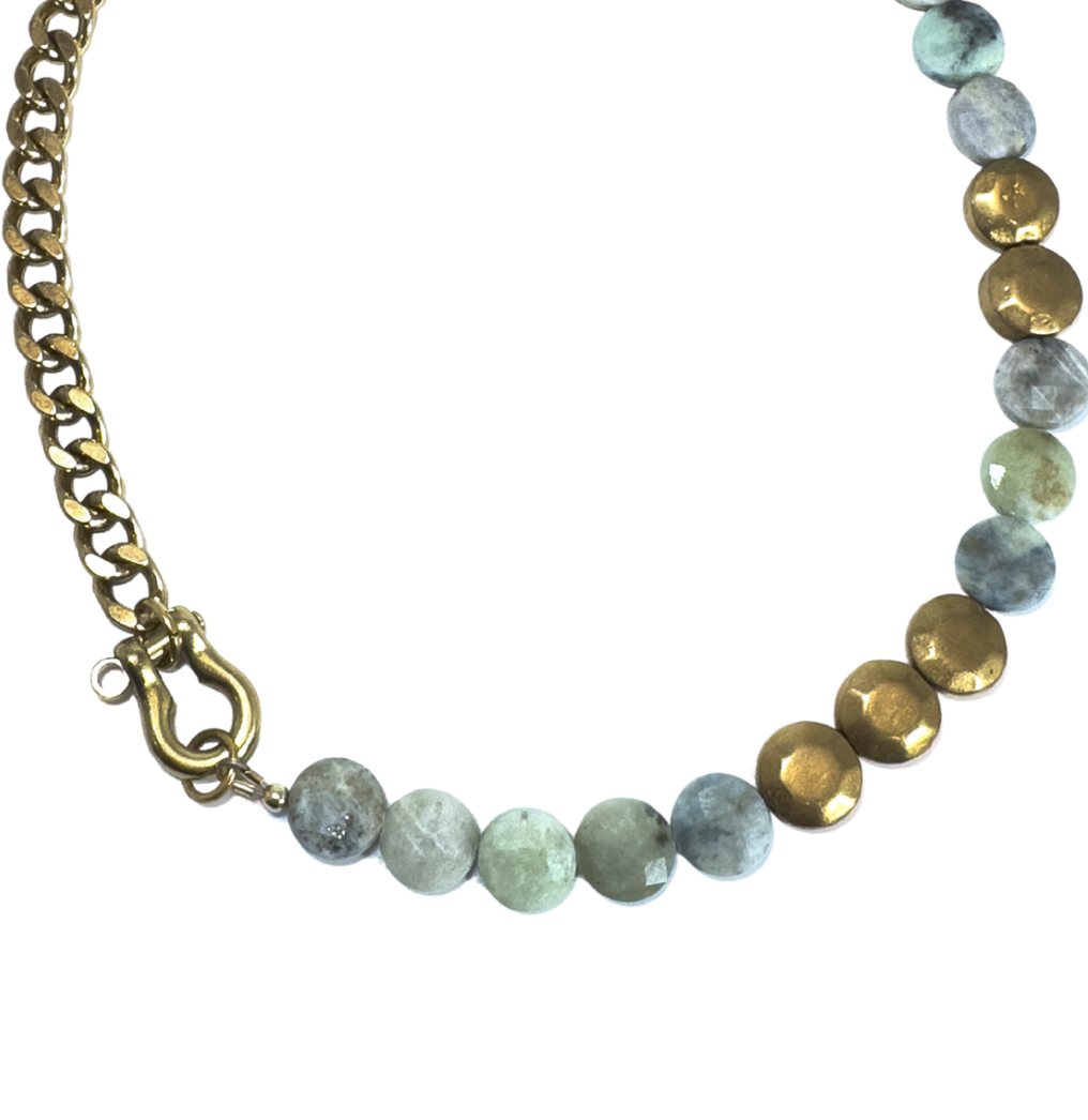 Rachel Nathan Shackle Hackmanite Necklace