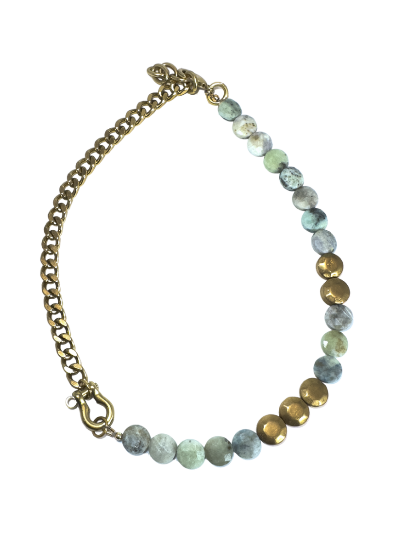 Rachel Nathan Shackle Hackmanite Necklace