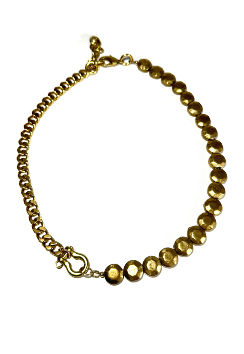 Rachel Nathan Shackle Sand Dollar Necklace