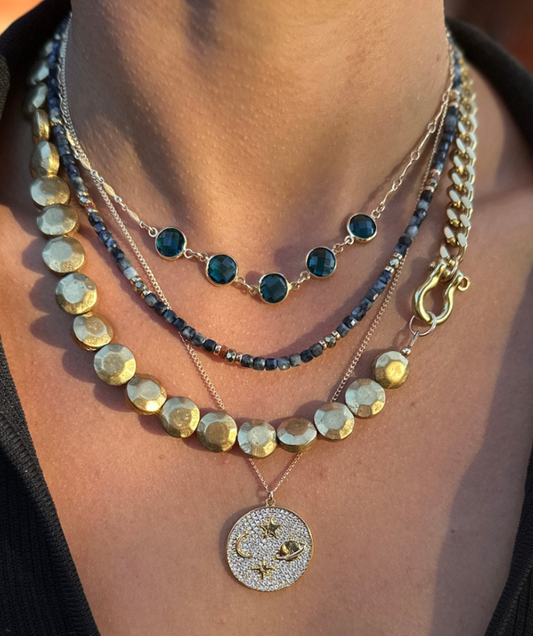 Rachel Nathan Shackle Sand Dollar Necklace