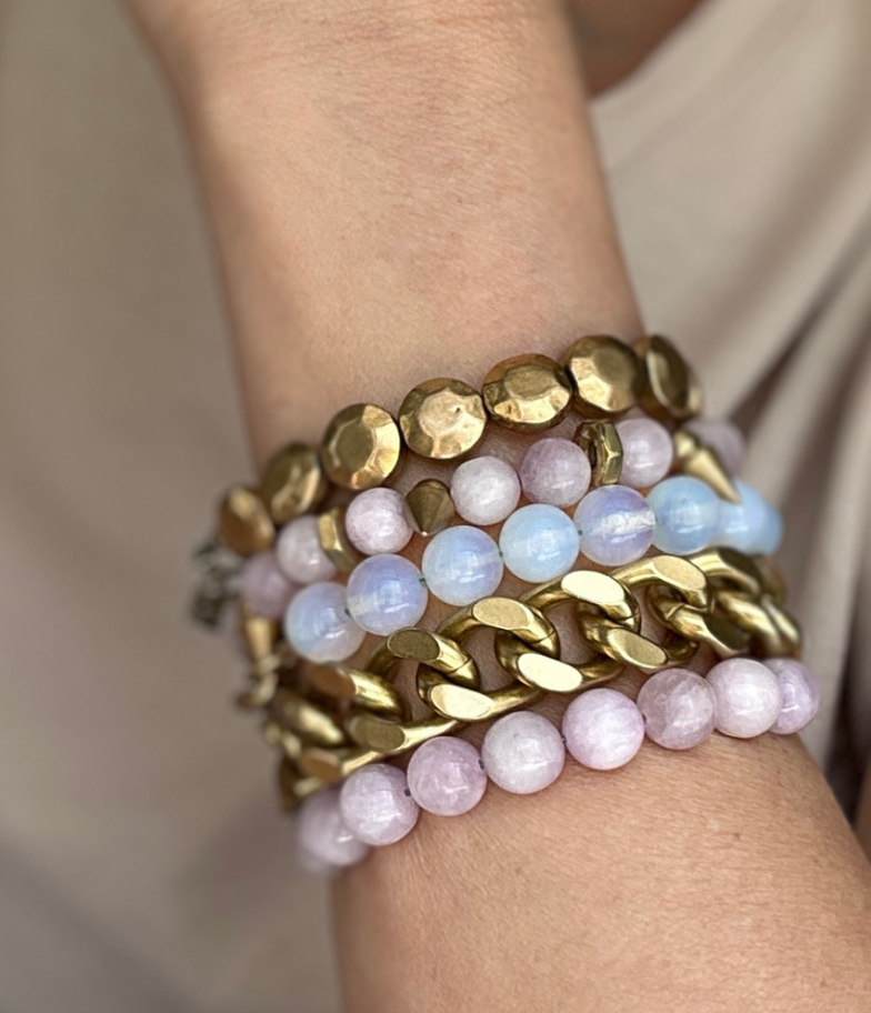 Rachel Nathan Spice Sand Dollar Coin Bracelet