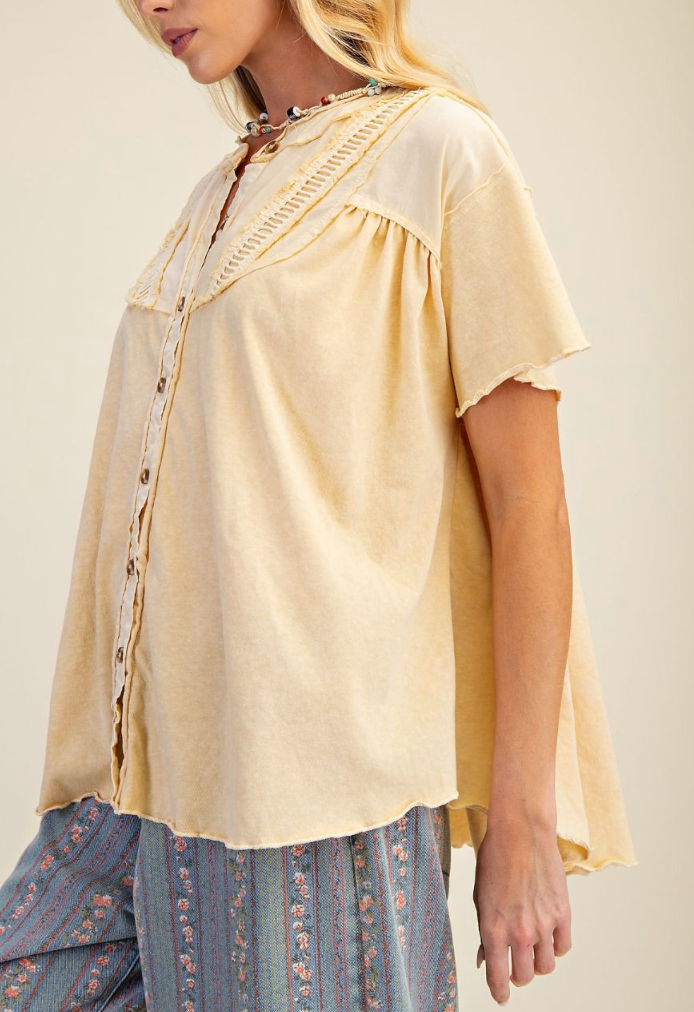 On My Time Top in Straw