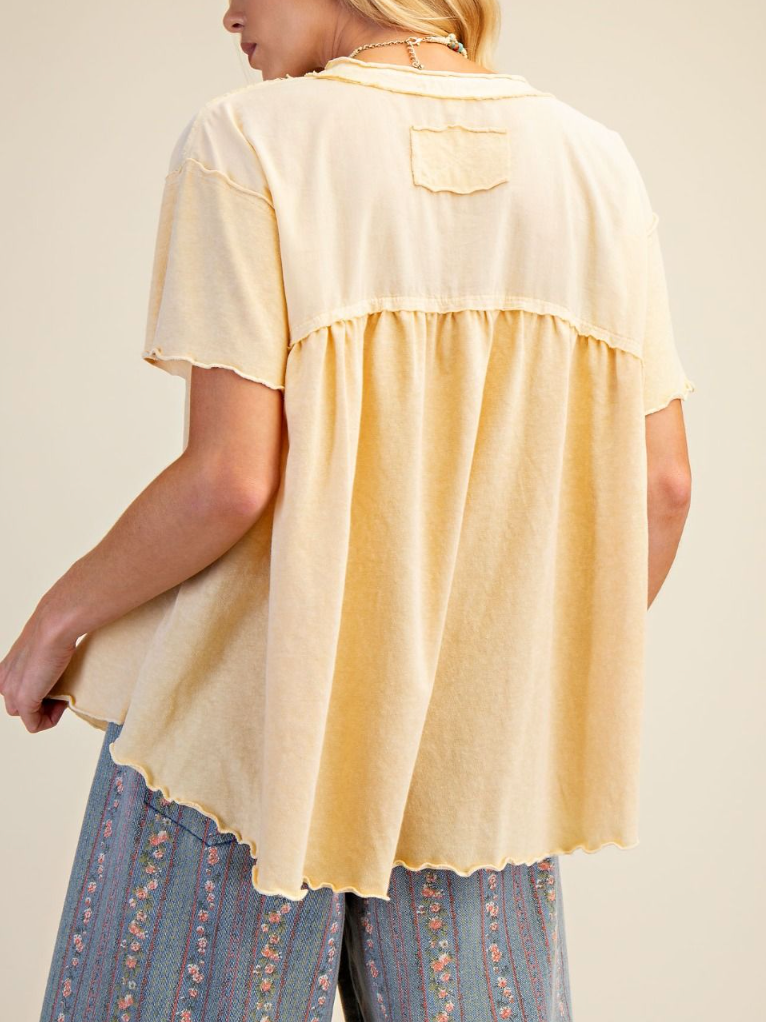 On My Time Top in Straw