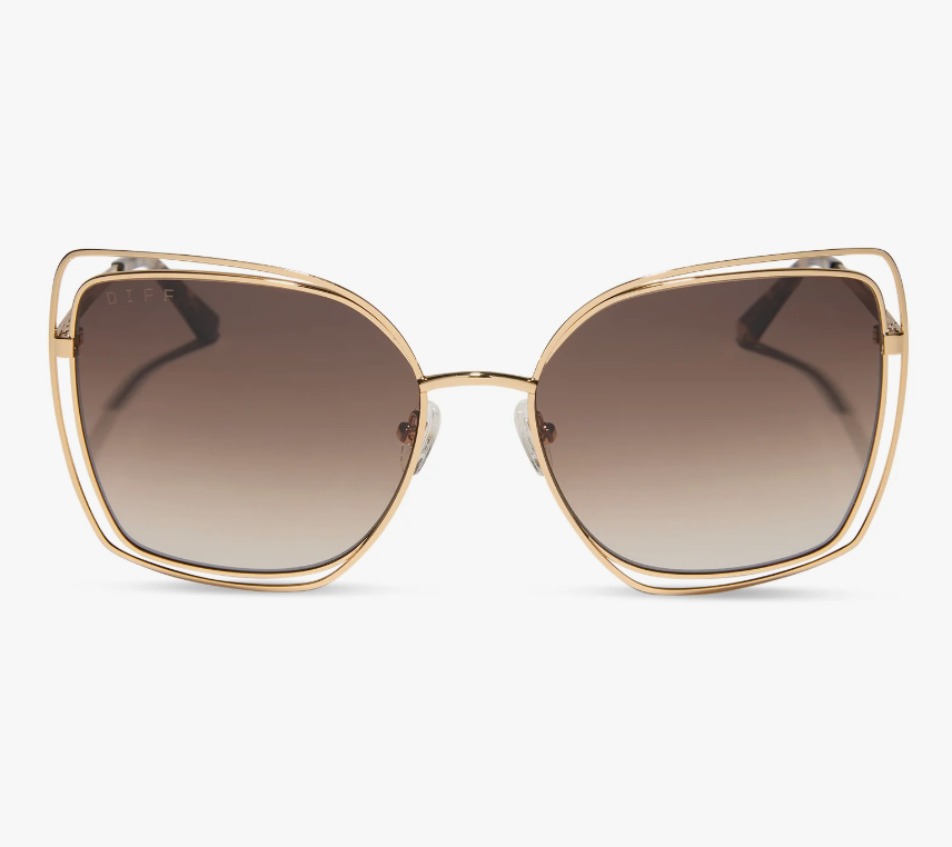 JACQUELINE Gold Square Sunglasses DE01-0767-GDBGN