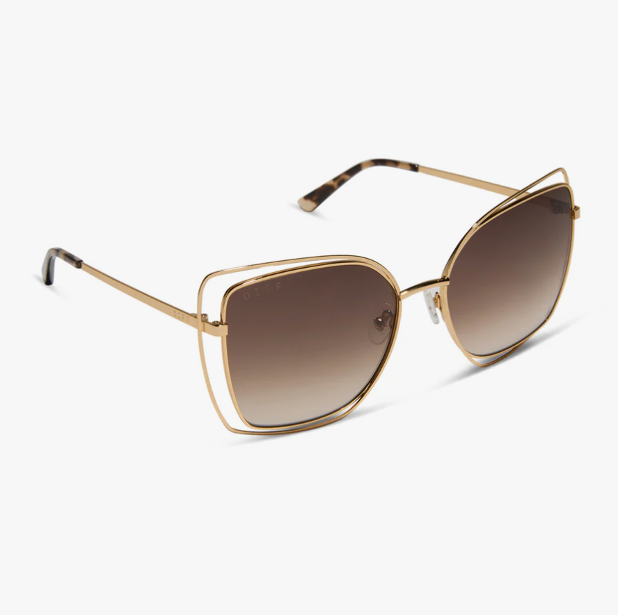 JACQUELINE Gold Square Sunglasses DE01-0767-GDBGN