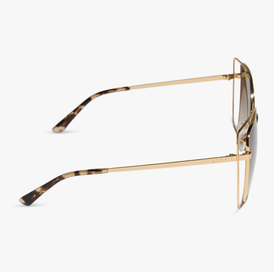 JACQUELINE Gold Square Sunglasses DE01-0767-GDBGN