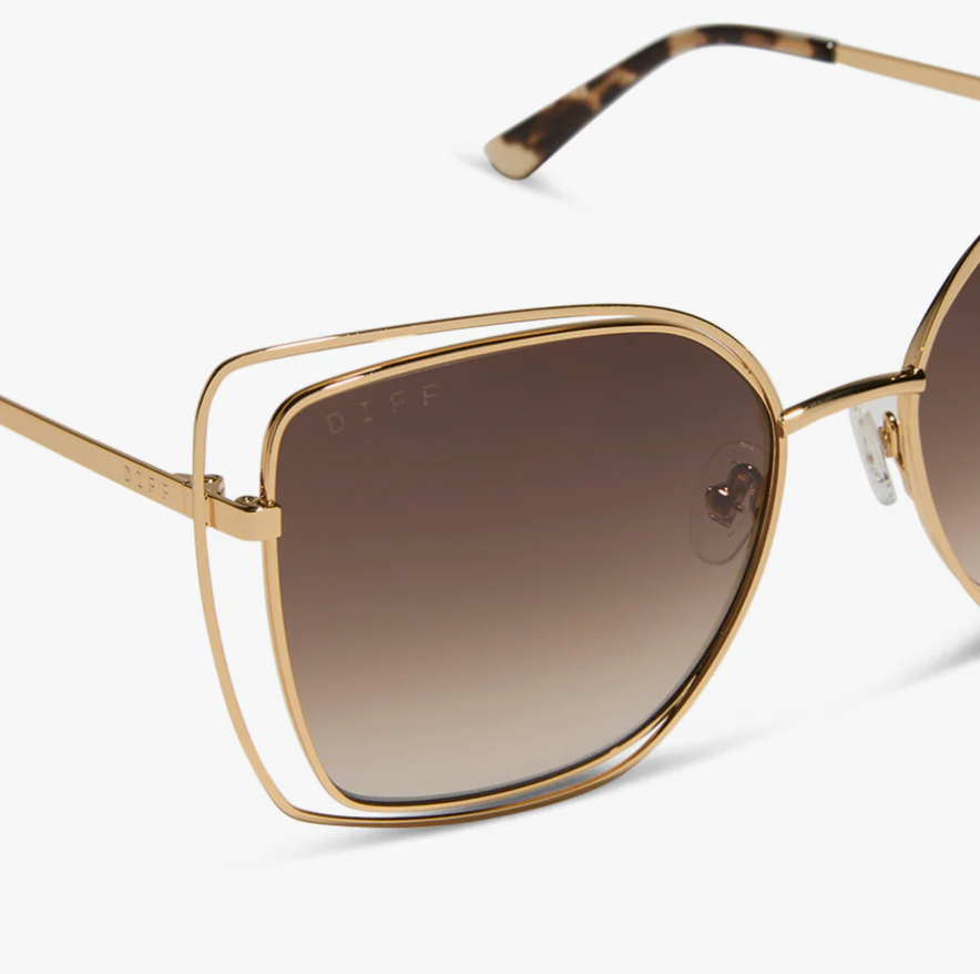 JACQUELINE Gold Square Sunglasses DE01-0767-GDBGN