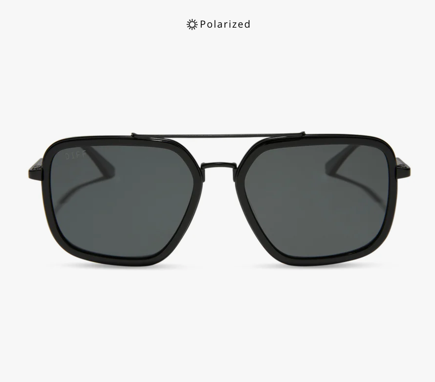 JORDAN Black on Black Polarized Sunglasses DE01-0714-BKGRP