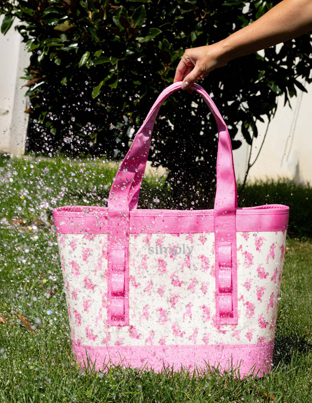 Simply Tough Tote in Pink Floral