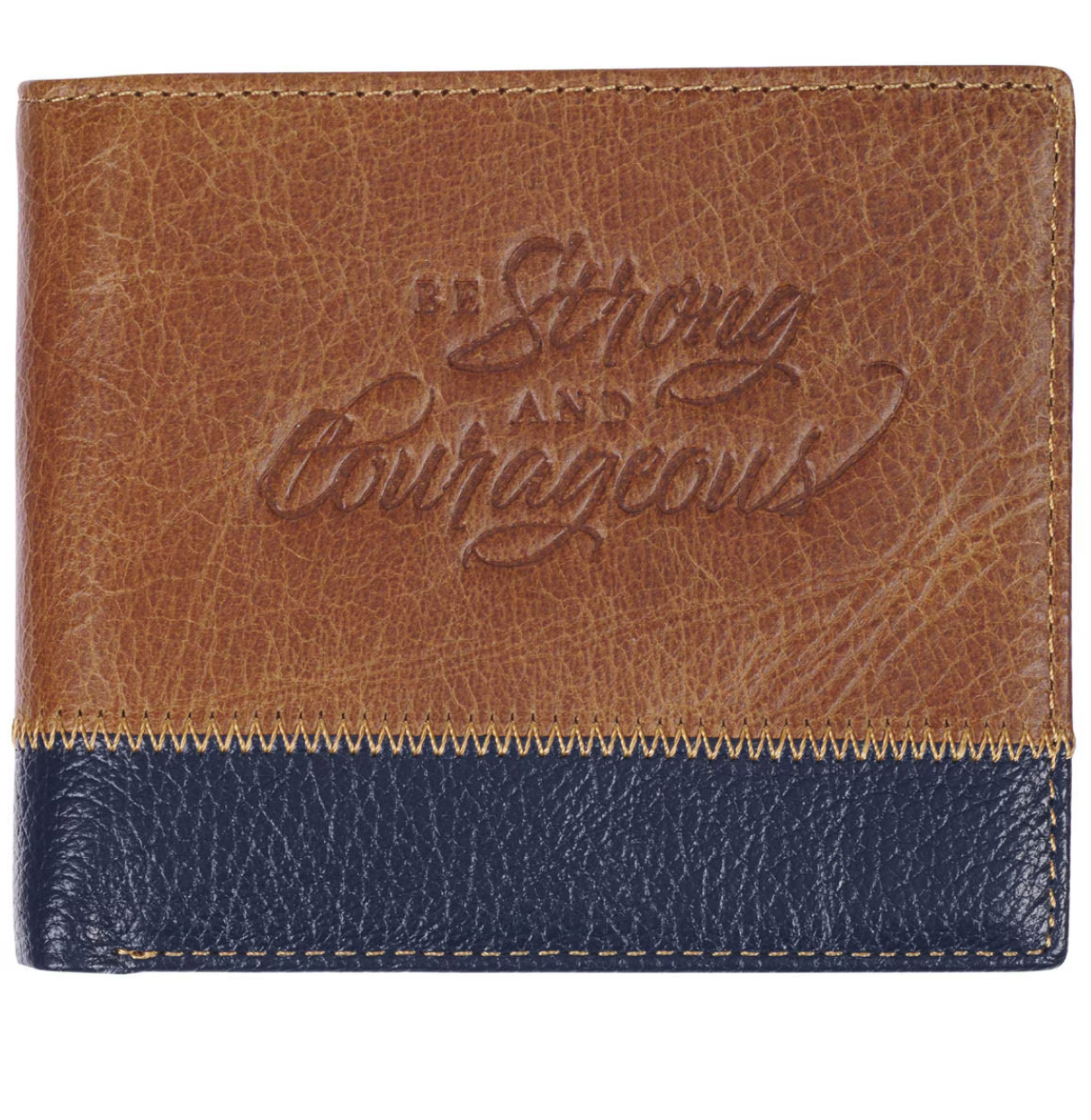 Be Strong and Courageous Wallet for Men