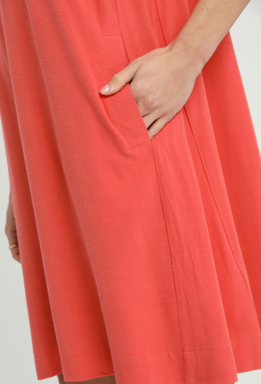Joyful Moment Dress in Dark Coral