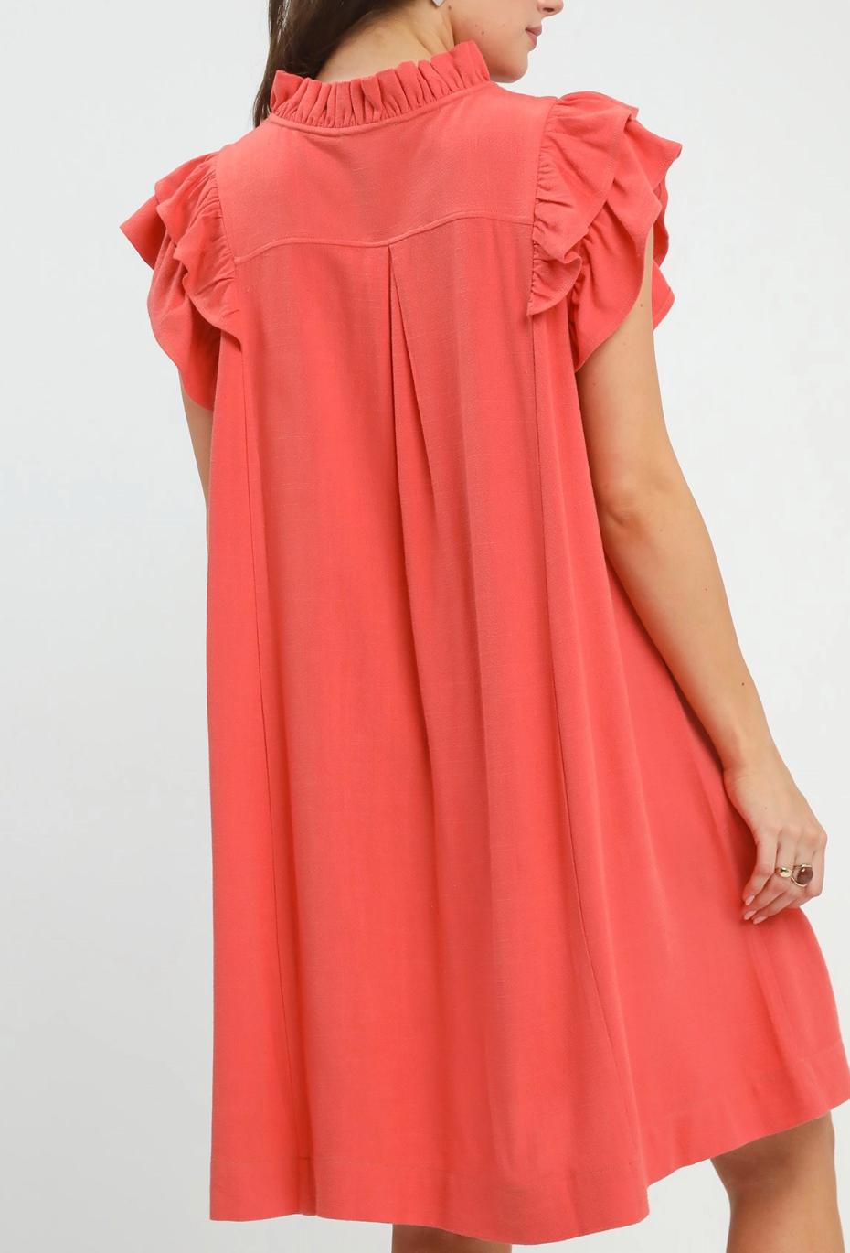 Joyful Moment Dress in Dark Coral