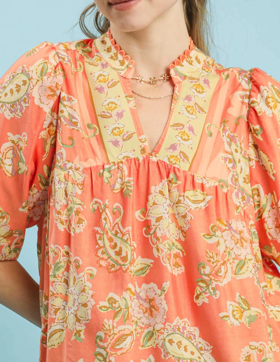 Sweet Spring Top in Apricot